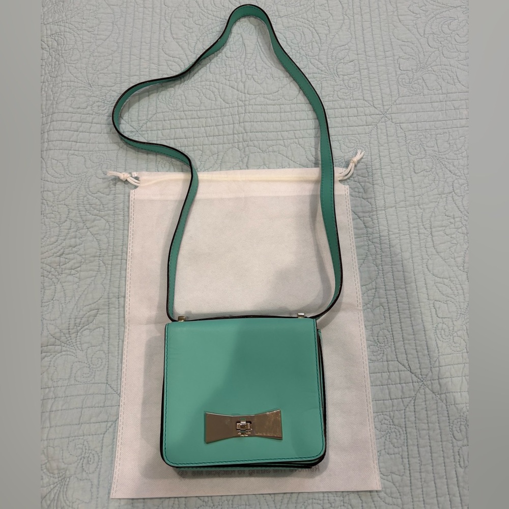 EUC Kate Spade Turquoise Leather Crossbody with Dust Bag $295 - Small/Medium